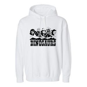 Western Country Music Legends Dinosaurs Garment-Dyed Fleece Hoodie