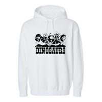 Western Country Music Legends Dinosaurs Garment-Dyed Fleece Hoodie