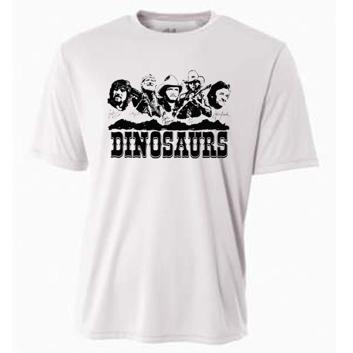 Western Country Music Legends Dinosaurs Cooling Performance Crew T-Shirt