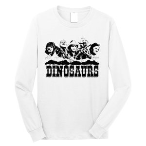 Western Country Music Legends Dinosaurs Long Sleeve Shirt