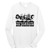 Western Country Music Legends Dinosaurs Long Sleeve Shirt