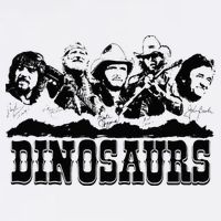 Western Country Music Legends Dinosaurs T-Shirt
