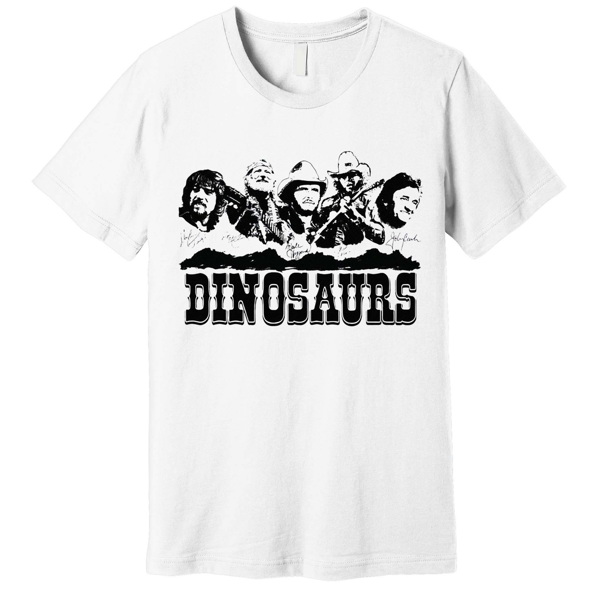 Western Country Music Legends Dinosaurs Premium T-Shirt