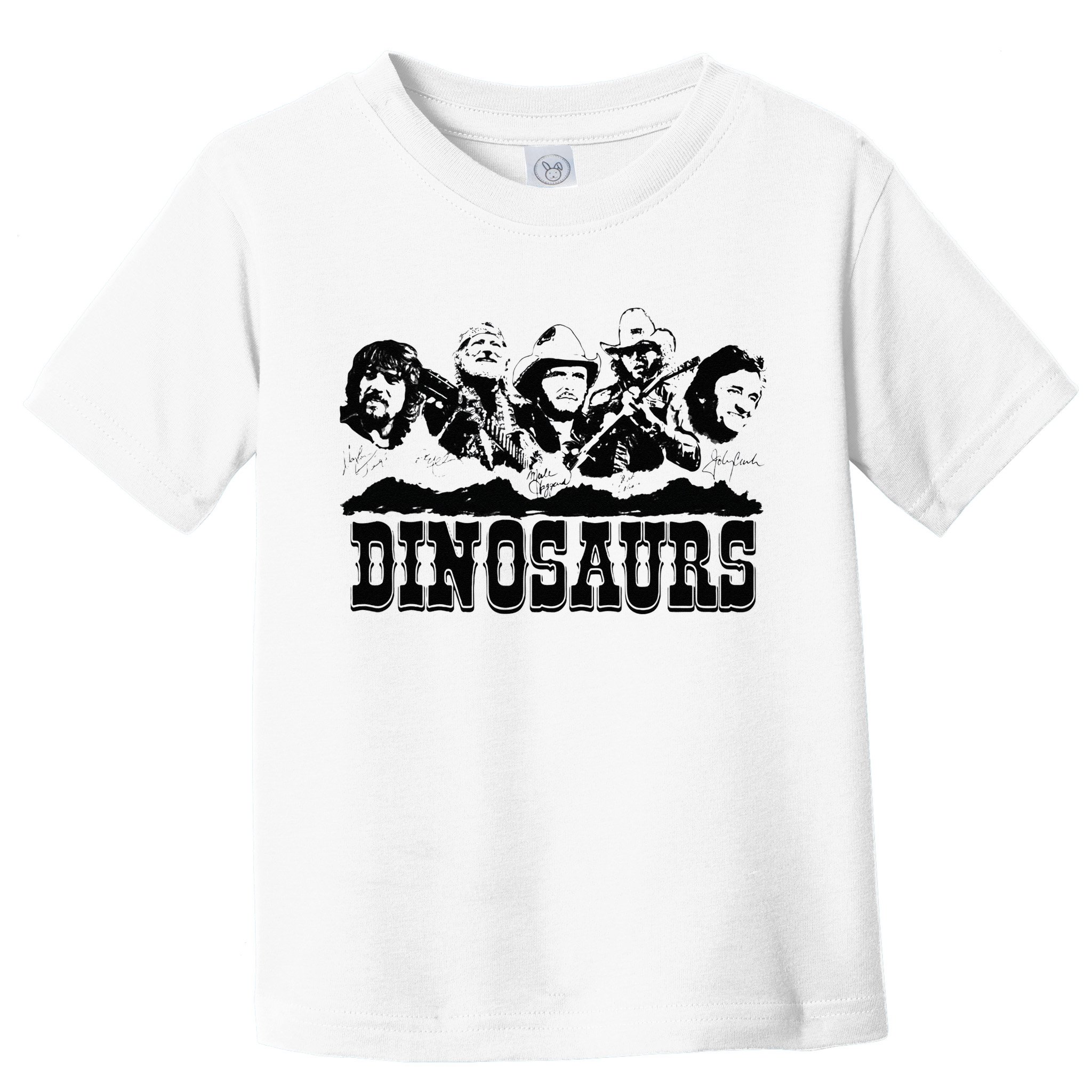 Western Country Music Legends Dinosaurs Toddler T-Shirt
