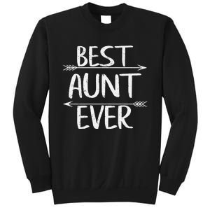 Womens Cute Mother's Day Funny Auntie Best Aunt Ever Sweatshirt