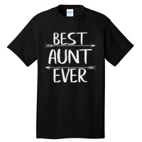 Womens Cute Mother's Day Funny Auntie Best Aunt Ever Tall T-Shirt