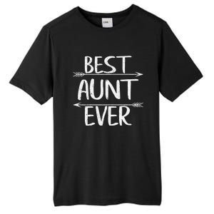 Womens Cute Mother's Day Funny Auntie Best Aunt Ever Tall Fusion ChromaSoft Performance T-Shirt