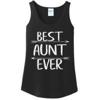 Womens Cute Mother's Day Funny Auntie Best Aunt Ever Ladies Essential Tank