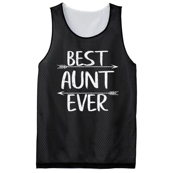 Womens Cute Mother's Day Funny Auntie Best Aunt Ever Mesh Reversible Basketball Jersey Tank