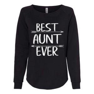 Womens Cute Mother's Day Funny Auntie Best Aunt Ever Womens California Wash Sweatshirt