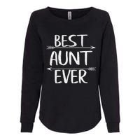 Womens Cute Mother's Day Funny Auntie Best Aunt Ever Womens California Wash Sweatshirt