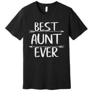 Womens Cute Mother's Day Funny Auntie Best Aunt Ever Premium T-Shirt