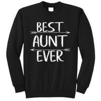 Womens Cute Mother's Day Funny Auntie Best Aunt Ever Tall Sweatshirt