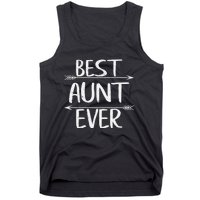 Womens Cute Mother's Day Funny Auntie Best Aunt Ever Tank Top