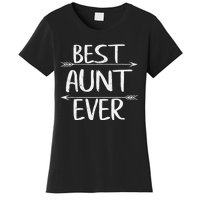 Womens Cute Mother's Day Funny Auntie Best Aunt Ever Women's T-Shirt