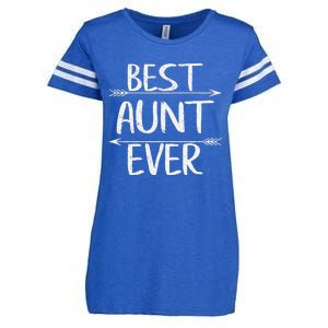 Womens Cute Mother's Day Funny Auntie Best Aunt Ever Enza Ladies Jersey Football T-Shirt