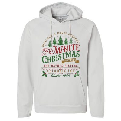 White Christmas Movie 1954 Xmas Song Haynes Sisters Xmas Performance Fleece Hoodie