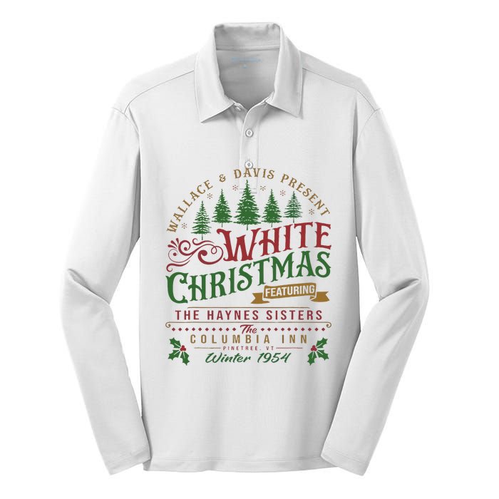 White Christmas Movie 1954 Xmas Song Haynes Sisters Xmas Silk Touch Performance Long Sleeve Polo