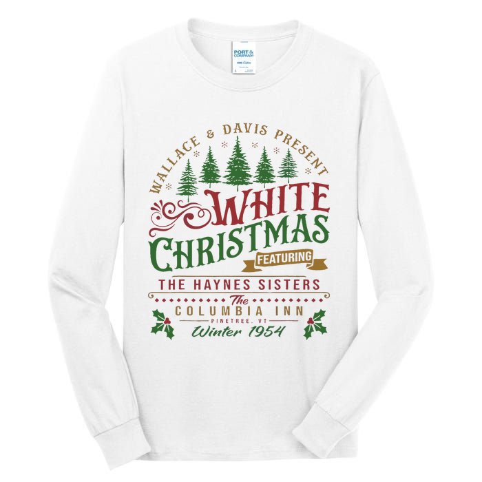 White Christmas Movie 1954 Xmas Song Haynes Sisters Xmas Tall Long Sleeve T-Shirt