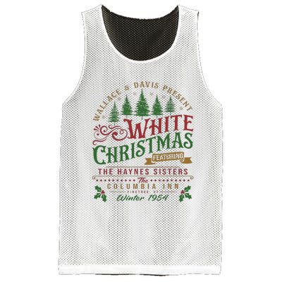 White Christmas Movie 1954 Xmas Song Haynes Sisters Xmas Mesh Reversible Basketball Jersey Tank