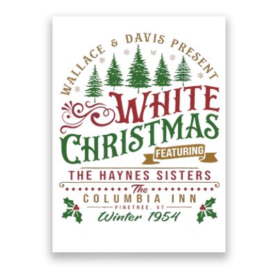 White Christmas Movie 1954 Xmas Song Haynes Sisters Xmas Poster