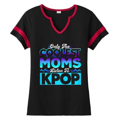 Womens Coolest Moms Listen To Kpop Kpop Merch Ladies Halftime Notch Neck Tee