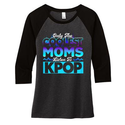 Womens Coolest Moms Listen To Kpop Kpop Merch Women's Tri-Blend 3/4-Sleeve Raglan Shirt