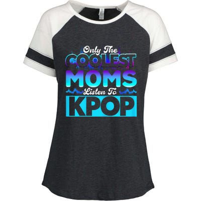 Womens Coolest Moms Listen To Kpop Kpop Merch Enza Ladies Jersey Colorblock Tee