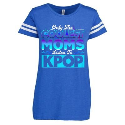 Womens Coolest Moms Listen To Kpop Kpop Merch Enza Ladies Jersey Football T-Shirt