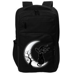 Witch Cat Moon Halloween Impact Tech Backpack