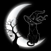 Witch Cat Moon Halloween Impact Tech Backpack