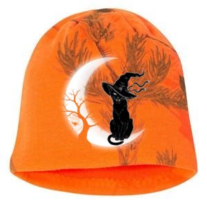 Witch Cat Moon Halloween Kati - Camo Knit Beanie