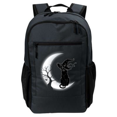 Witch Cat Moon Halloween Daily Commute Backpack