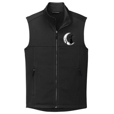 Witch Cat Moon Halloween Collective Smooth Fleece Vest