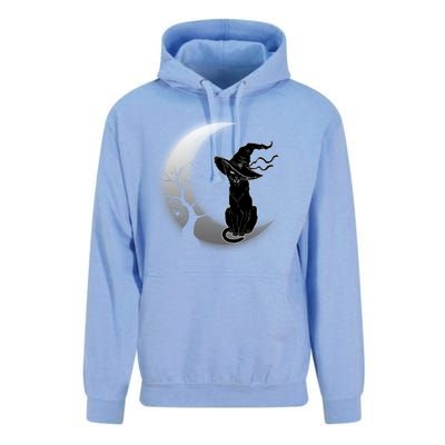 Witch Cat Moon Halloween Unisex Surf Hoodie