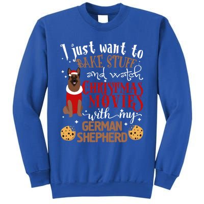 Watch Christmas Movies With My Ger Shepherd Dog Lover Cool Gift Sweatshirt