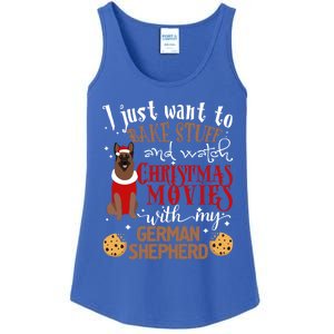 Watch Christmas Movies With My Ger Shepherd Dog Lover Cool Gift Ladies Essential Tank