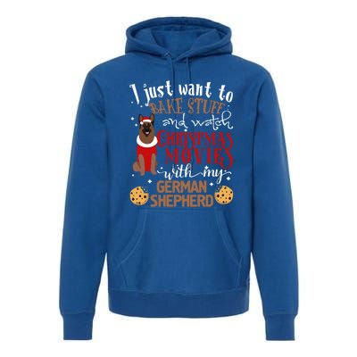 Watch Christmas Movies With My Ger Shepherd Dog Lover Cool Gift Premium Hoodie