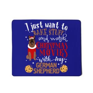 Watch Christmas Movies With My Ger Shepherd Dog Lover Cool Gift Mousepad