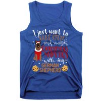 Watch Christmas Movies With My Ger Shepherd Dog Lover Cool Gift Tank Top