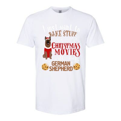 Watch Christmas Movies With My Ger Shepherd Dog Lover Cool Gift Softstyle CVC T-Shirt