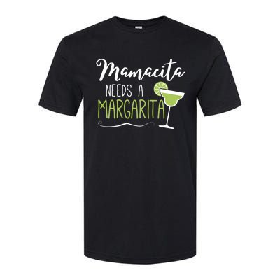 Wo Cute Margaritas Senoritas Mamacita Needs A Margarita Great Gift Softstyle CVC T-Shirt