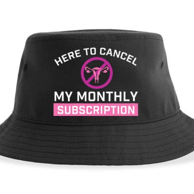 Womens Cancel My Monthly Subscription Hysterectomy Uterus Surgery Sustainable Bucket Hat