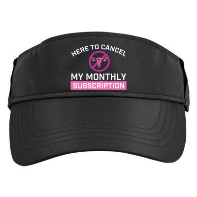 Womens Cancel My Monthly Subscription Hysterectomy Uterus Surgery Adult Drive Performance Visor