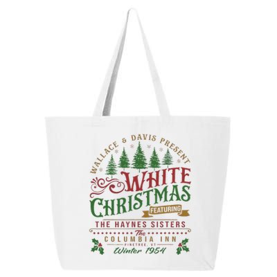 White Christmas Movie 1954 Xmas Song Haynes Sisters Xmas  25L Jumbo Tote