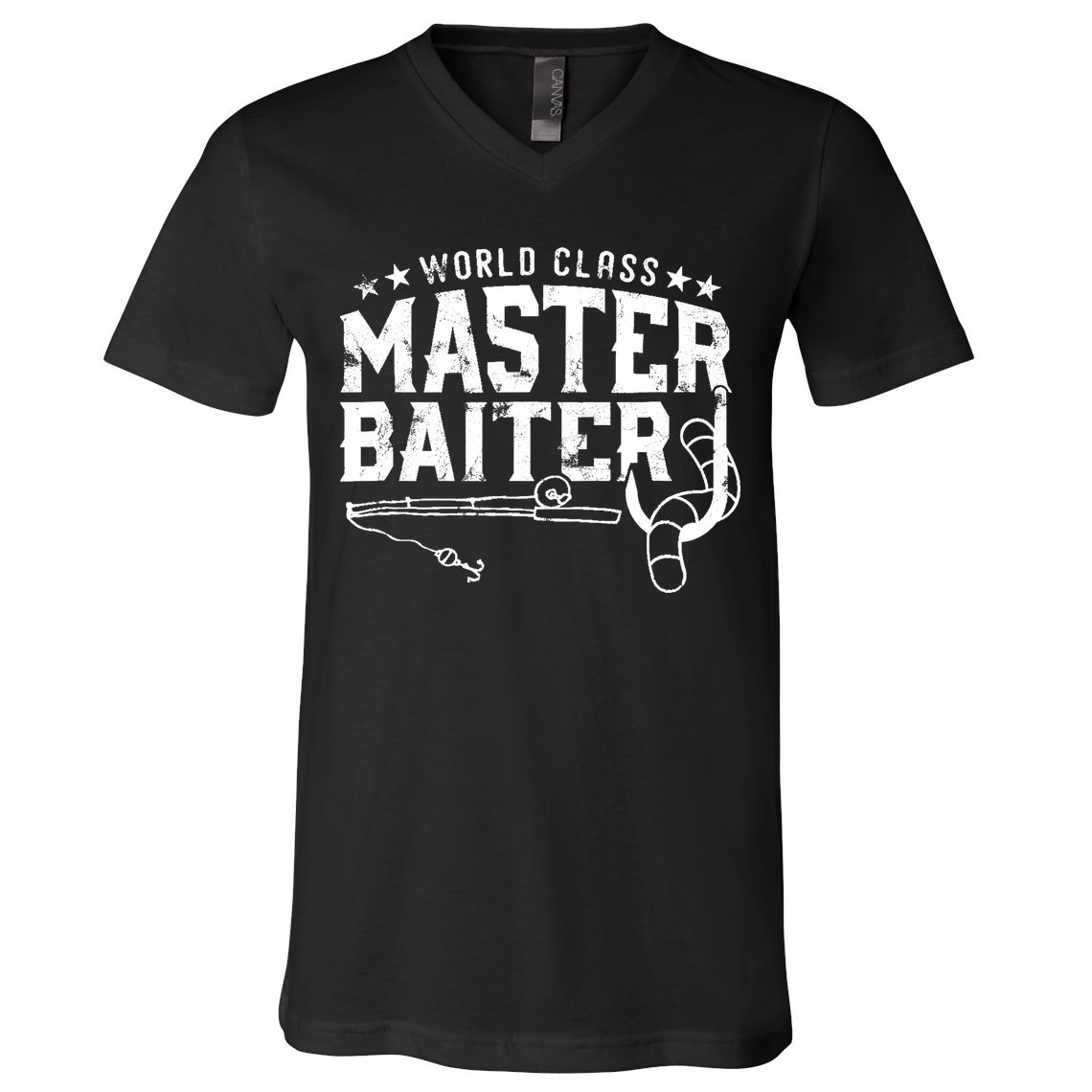 World Class Master Baiter - Fisherman - Funny Fishing V-Neck T-Shirt