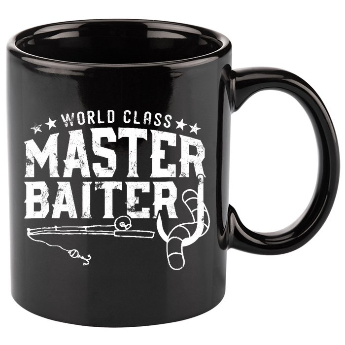 World Class Master Baiter - Fisherman - Funny Fishing 11oz C Handle Ceramic Mug