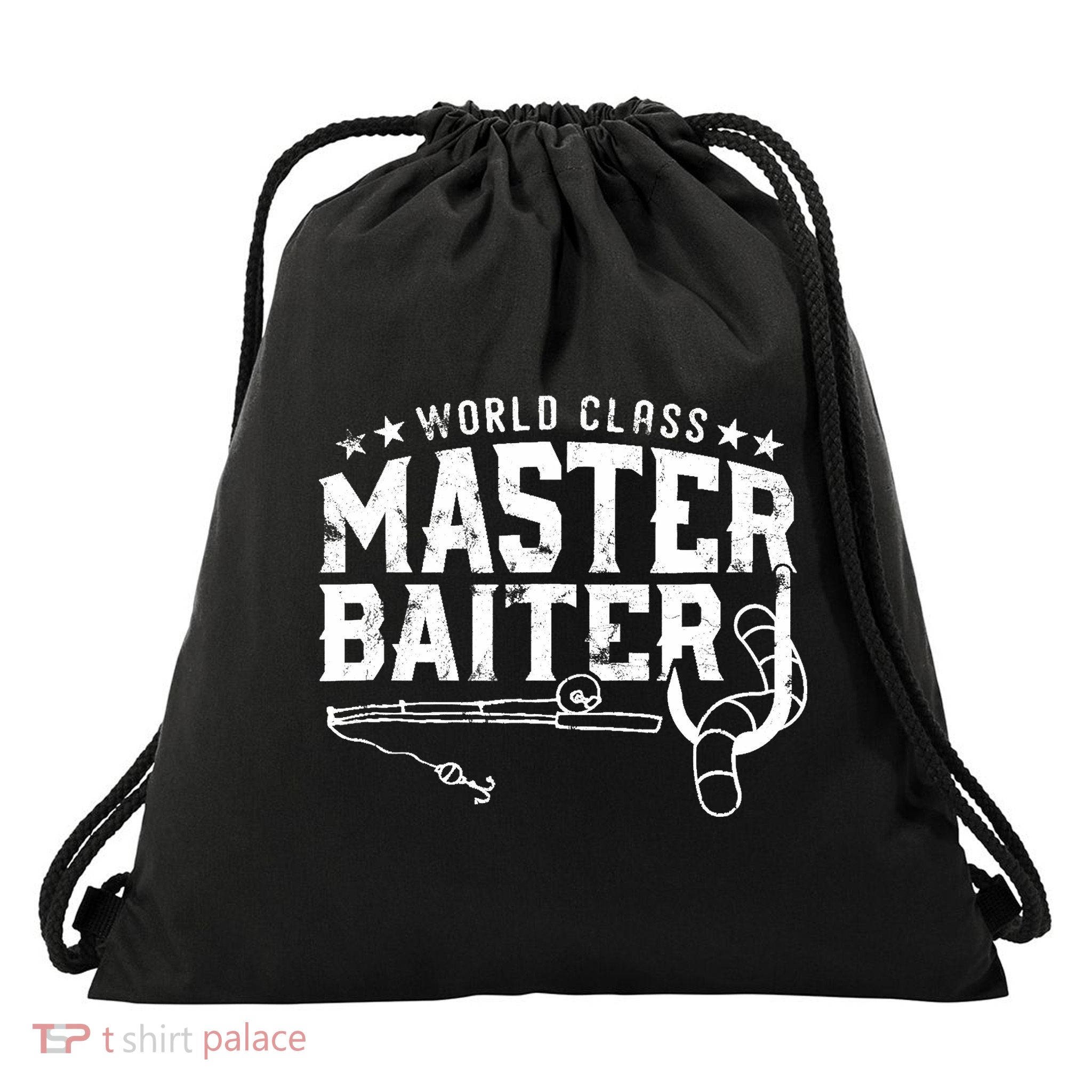 World Class Master Baiter - Fisherman - Funny Fishing Drawstring Bag