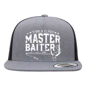 World Class Master Baiter - Fisherman - Funny Fishing Flat Bill Trucker Hat