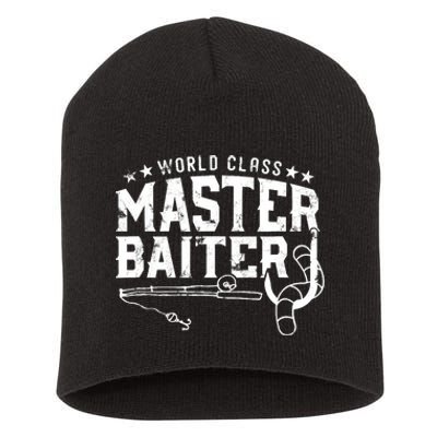 World Class Master Baiter - Fisherman - Funny Fishing Short Acrylic Beanie